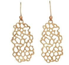 Brass Gold plated dangle earring, Brass wholesale earring for women